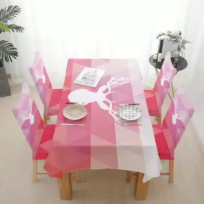Net red ins Wind tea table cloth Nordic waterproof and anti-hot tooling NAB art rectangular table mat coffee table tablecloth simple