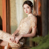 Кружевное ципао, коллекция 2022