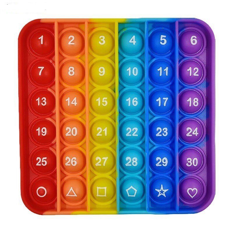 Early education educational toys rainbow press Leanan press press Doudou baby finger exercise puzzle children baby