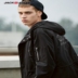 JackJones Jack Jones mùa thu nam mới đội mũ trùm đầu hai mặc cotton phù hợp với áo gió dài áo bông - Bông áo gió Bông