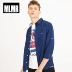 JackJones Jack Jones nam mùa thu tay áo thẳng nút áo hai lớp túi cotton 218231512 - Áo áo sơ mi nam đẹp 2020 Áo