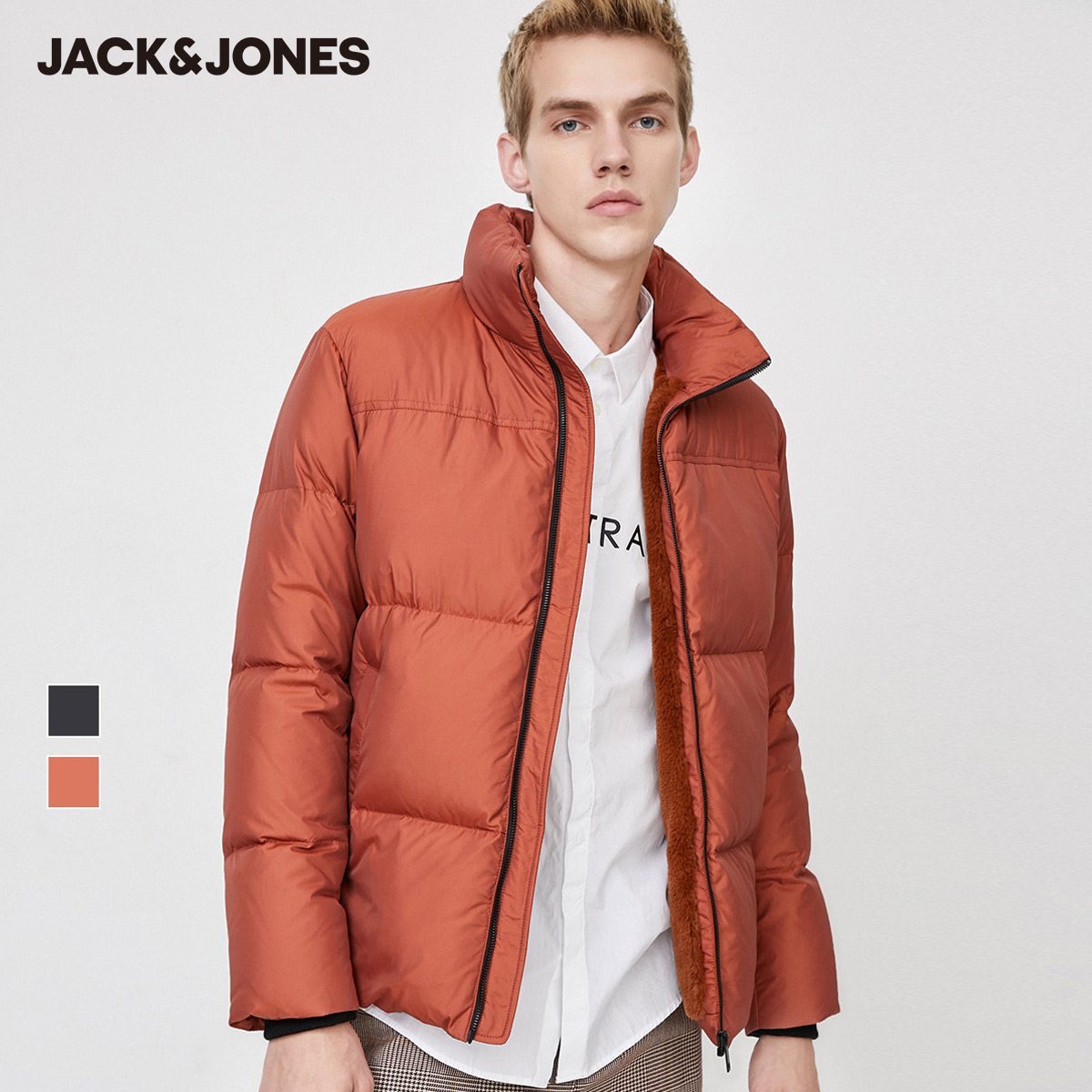 JackJones 杰克琼斯 男式立领羽绒服 天猫优惠券折后￥249包邮（￥639-390）