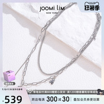 Joomi Lim Built Honey 2022 New Tide Metal Small Bear Pendant Double Necklace Couple Gift Lock Bone Chain Woman