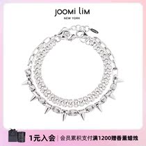 JOOM iLiM Nectar Lock Bone Chain Removable Rivet Crystal Double Necklace Restructured DIY Couple Accessories New