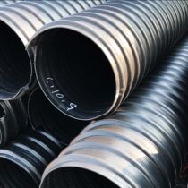 Hunan hdpe800 steel strip reinforced pipe 500 national standard double wall corrugated pipe DN300 sewage pipe 110 power casing