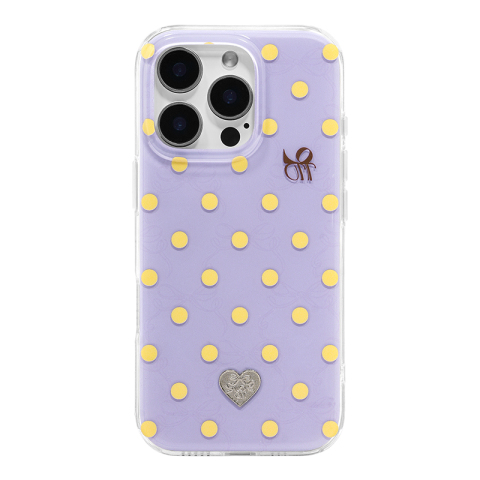CODITTO 3D Polka Dot Floral Heart For Girls – 17, 16, 15, 14, 13 iPhone Case