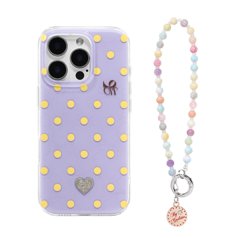 CODITTO 3D Polka Dot Floral Heart For Girls – 17, 16, 15, 14, 13 iPhone Case