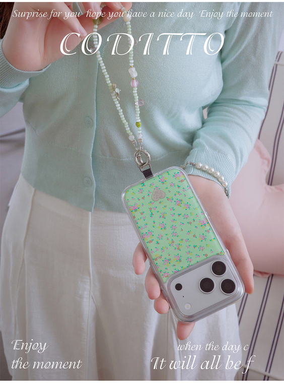 coditto Mint Floral Minimalist iPhone Case