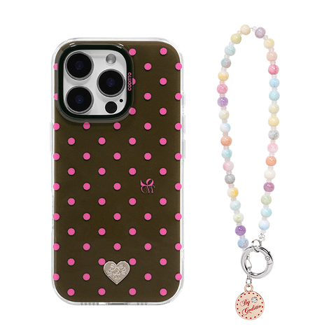 CODITTO 3D Polka Dot Floral – Retro Vintage Design Pro/Plus/Max/Air – 17, 16, 15, 14, 13 iPhone Case