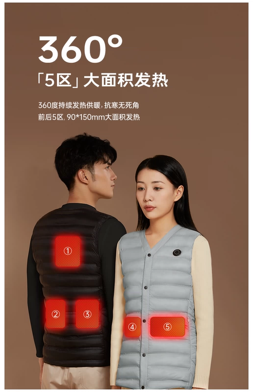 Quần áo sưởi ấm, áo sưởi ấm, sạc điện, tự sưởi ấm, áo sưởi điện thông minh toàn thân nam nữ chống rét mùa đông áo khoác điện sưởi ấm lining