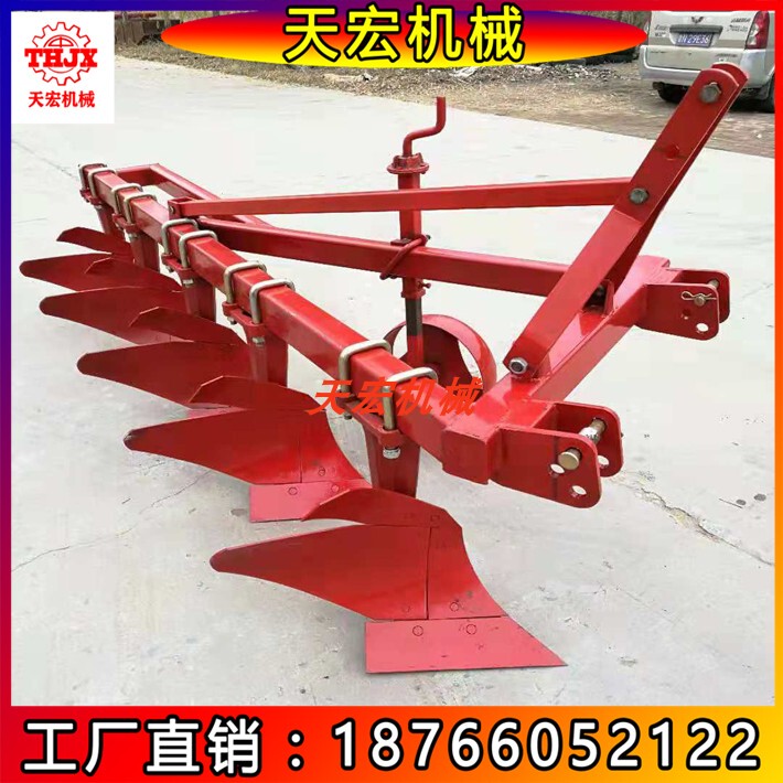 Hot-Selling Four-Wheel Tractor with Plow, Heavy-Duty Double Plow, Farmland Plow, Paddy Field Plow, Household Plow