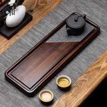 Jiahe Wujin Stone tea tray drainage household solid wood small tea table simple modern simple Tea Sea small one person use