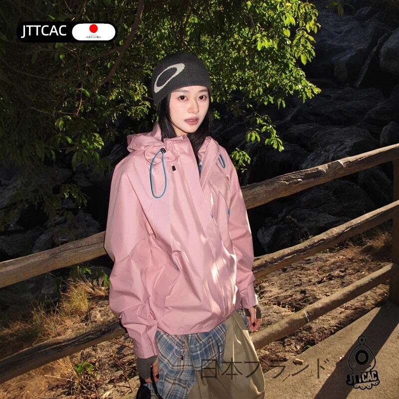 Japanese Jttcac Women's Jacket 2026 Spring and Autumn New Outdoor Windproof Waterproof Travel Pink Jacket Japanese Jttcac Women's Jacket 2026 Spring and Autumn New Outdoor Windproof Waterproof Travel Pink Jacket