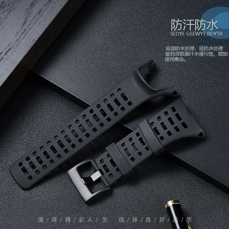 Suitable for Suunto Ambit Series 1/2/3 Generation Suunto Black Rubber Watch Strap for Men Suunto 3