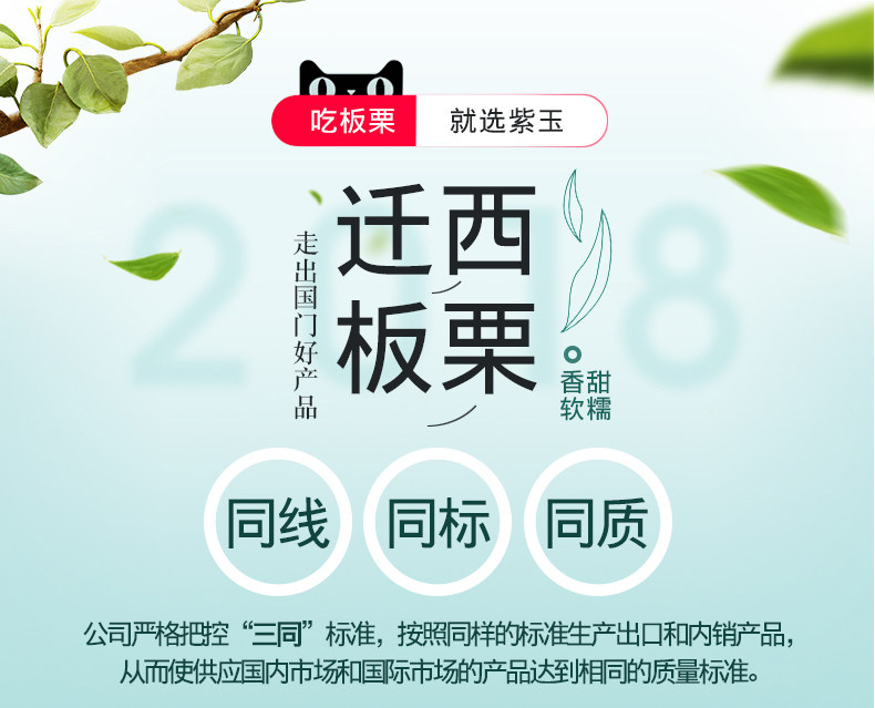 紫玉 迁西板栗仁 100g*4袋 图1