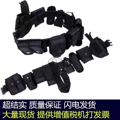 Security patrol eight-piece belt canvas nylon thickened wear-resistant duty outdoor armed Belt Men's tactics