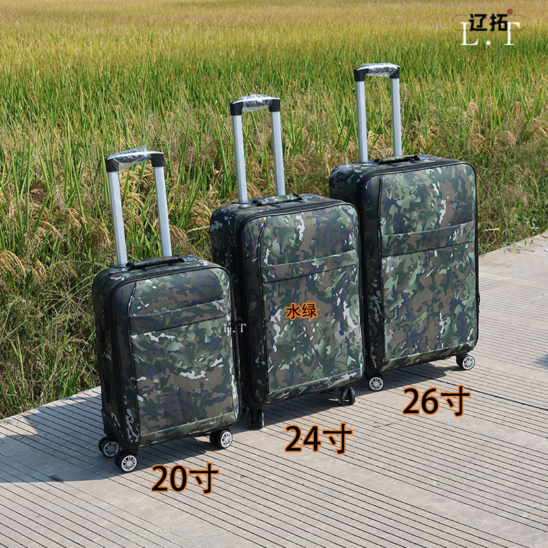 Liaotuo Military Commemorative Camouflage Trolley Case New Model Luggage 26inch Free Computer Bag for Comrades Travel Suitcase