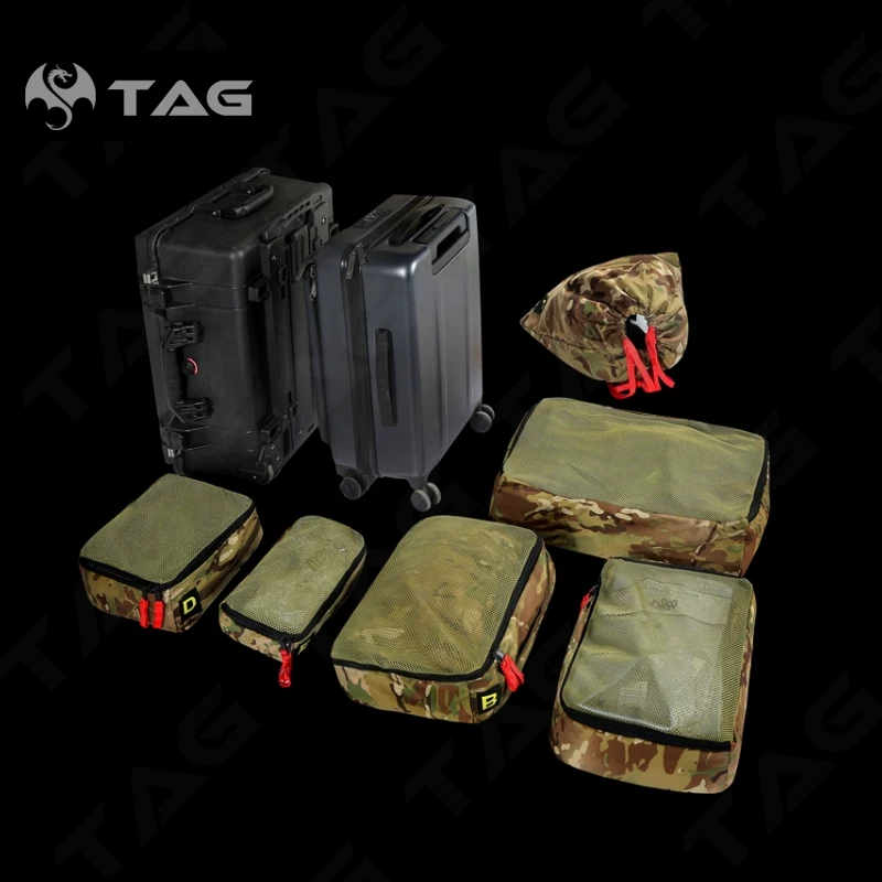 [【TAG】 EXTREME-3 硬核旅行箱收纳包六件套multicam原品面料]