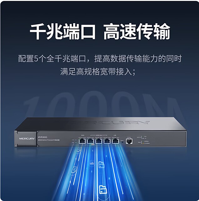 Mercury Mvr300G Enterprise-Level Router Commercial Routing Gateway Ac Management Ap Internet Behavior Management