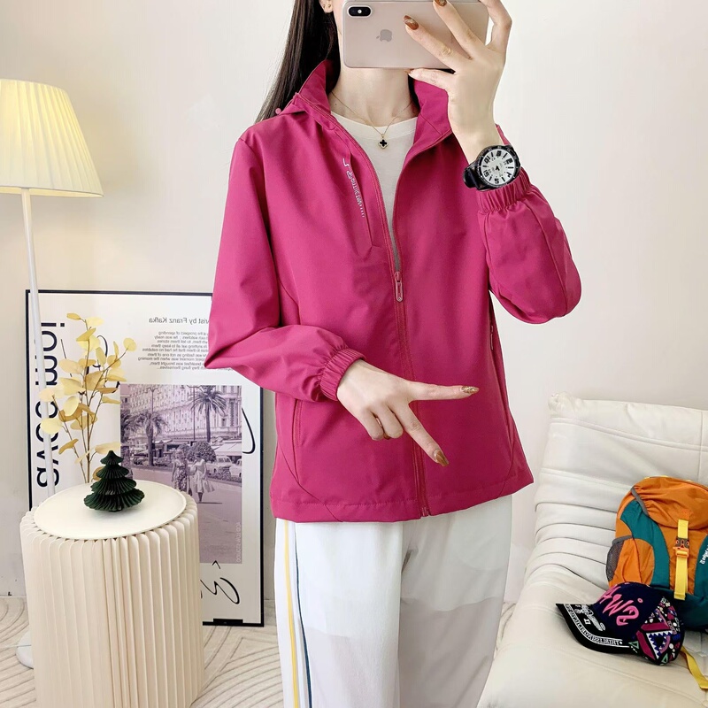 Spring Women's Clothing 2026 New Spring Jacket American Retro Loose Casual Sports Outdoor Jacket Windbreaker