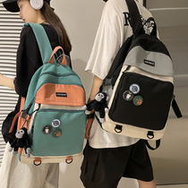 Boomers Bag Men and Women in Korean Edition High School Students Lovers Double Shoulder Bag Early School Students Travel Computer Backpack Summer