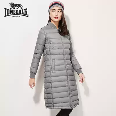 Dragon and Lion Dell official flagship store light down jacket women long version stand collar autumn winter coat 232321113