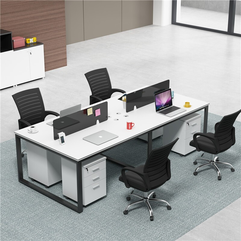 Staff Desk Brief Modern 4 People's Staff Table 6 People Office Furniture Office Furniture Office Chairs Combination