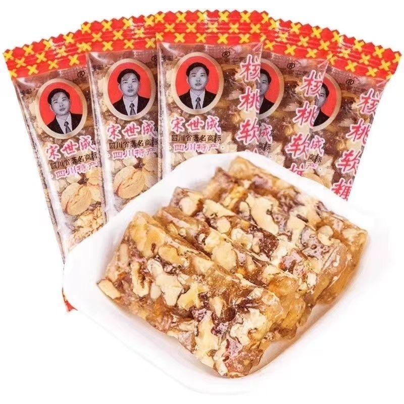 宋世成核桃软糖休闲坚果零食传统小吃原味红枣芝麻木糖醇四川特产 宋世成核桃软糖休闲坚果零食传统小吃原味红枣芝麻木糖醇四川特产