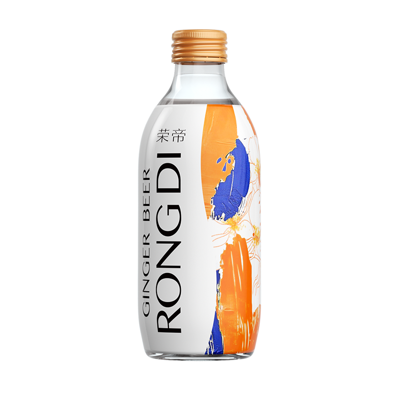 荣帝含气姜汁柠檬饮料325ml*6瓶姜汁汽水干姜气泡水