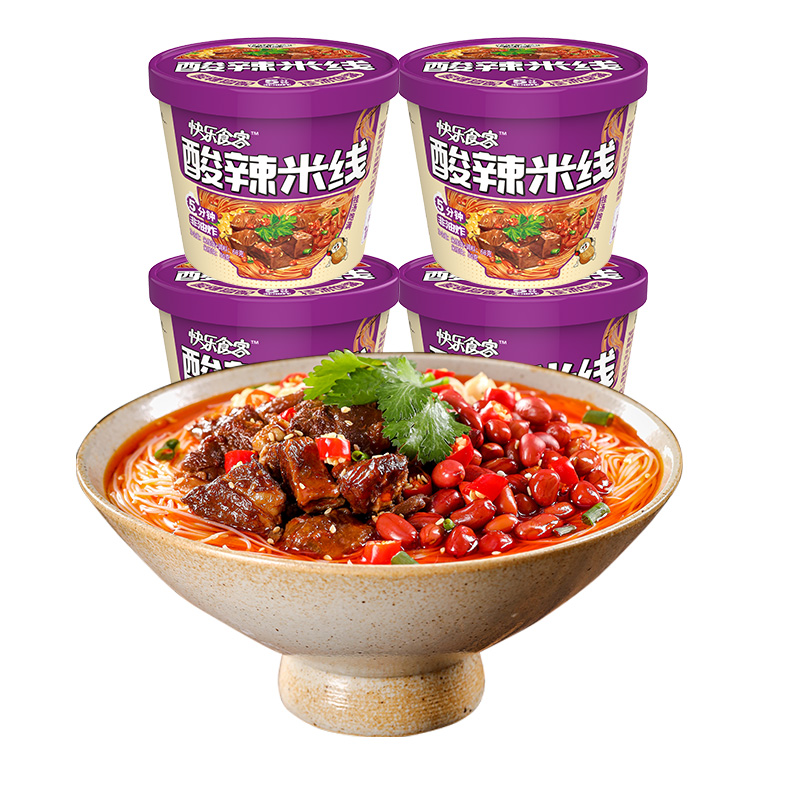 稻花香酸辣米线冲泡方便面速食