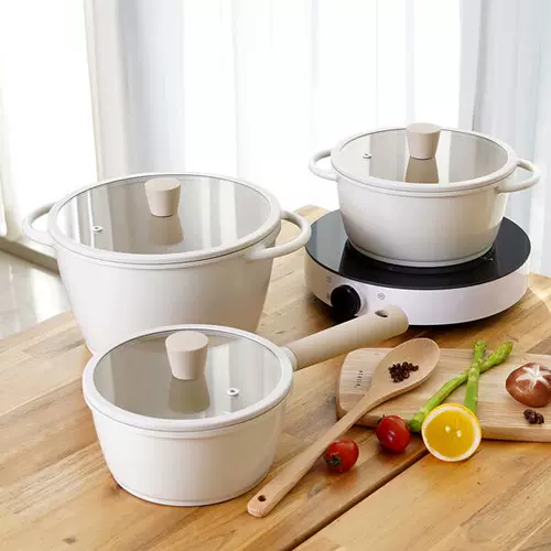 Южная Корея импортированная лапша лапши с молочной плитой из молока, вареная лапша, керамическое покрытие для горшки для горшки с двойным использованием