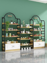 Supermarket Swing Piece Cosmetics Display Cabinet Beauty Salon Products Container Tea Shelf Exhibition Rack Mother & Baby Shop Exhibition Ornament Skincare