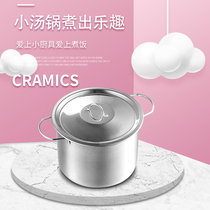Mini kitchen cooking Genuine Cooking Suit Japanese Food Play Small Cookware Quick Hand Shake Sound Small Cookware Small Soup Pot