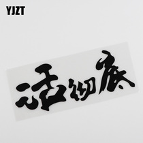YJZT car stickers creative text live thoroughly personalized car stickers body stickers HY00165