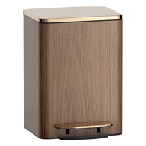 New Chinese-style trash can with good appearance for home living room high-end medieval style retro tea room office with covered footrest