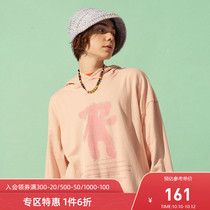 SENCE LA pink bear sweater candy color loose national tide couple autumn hoodie