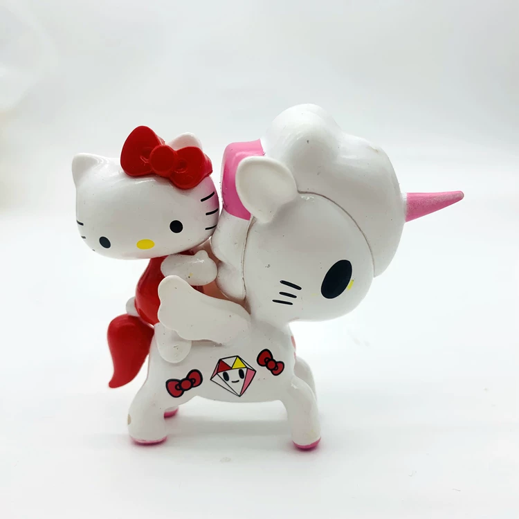 Натуральный оптовыйTokidoki Tao Qiduqi единорог Hello Kitty и Gemini Kurommeitti