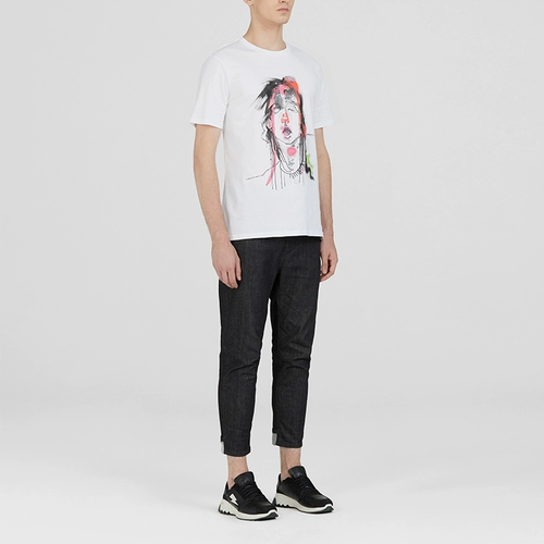 Нил Барретт/Ней Бенте Джули Верховен белые мужчины T -Fork