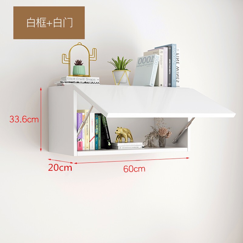 Creative Grid Storage Rack Wall-Mounted Bedroom Wall Living Room Decorative Hanging Cabinet Wall Cabinet Bookshelf Storage Solid Wood Simple