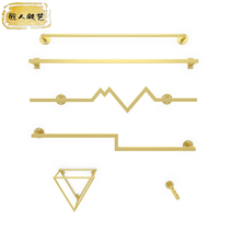 Clothing store zhan shi jia zi on the wall to receive gold shelf men and childrens clothing store clothing rack wall is Hanger