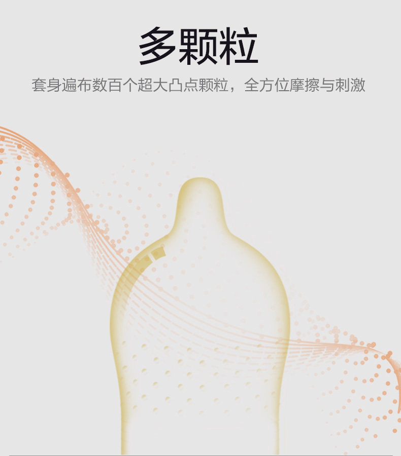 英国 杜蕾斯 超大颗粒 情趣避孕套 3只*2盒*2件 图3
