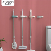 Mop clip-free artifact mop adhesive hook strong mop wall-mounted toilet unscented storage rack hook