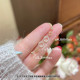 간단한 원 귀걸이 6 피스 여성을위한 6 피스 세트 2025 New Ear Piercing Light Luxury Niche 디자인 고급 다용도 귀 장식