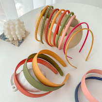 Hair hoop net red 2021 New Simple female wild face wash hair card summer pressure hair with teeth non-slip wide edge headband