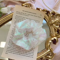 Summer 2021 sweet ball head silk large intestine Hairband mermaid Ji bm fat intestine head rope female tie hair