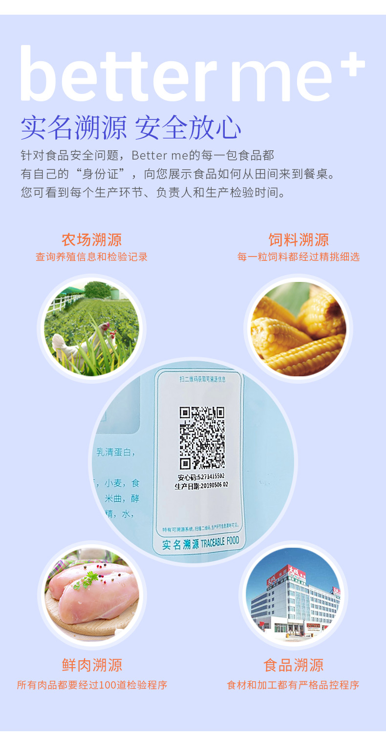 大成集团旗下 Better Me 轻食享瘦全熟鸡扒 100g*10片 图8