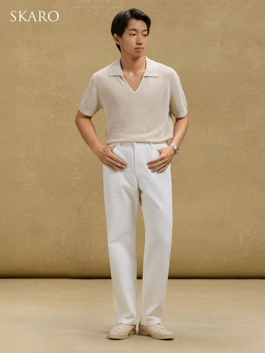 Джинсовые белые летние джинсы для отдыха, штаны, высокая талия, свободный прямой крой