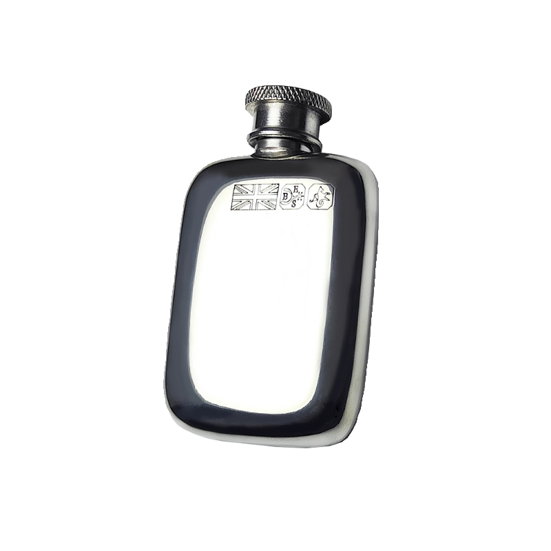 Edwin Blyde British Imported Tin Flask Mini Smooth Flask Outdoor Camping Retro British Style