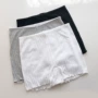 D35 Nhật Bản đơn giản và dễ mặc hàng ngày quần an toàn cotton thoải mái sợi cotton thắt lưng xà cạp quần lót nữ - Giữa eo quần lót