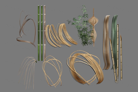 婚礼户外藤编竹条psd婚礼效果图设计素材竹编源文件-婚礼素材网